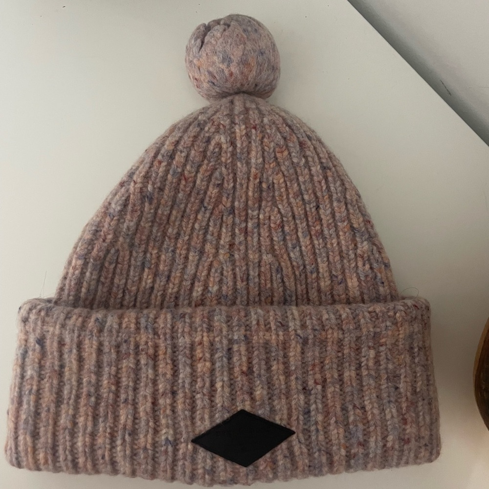Rag & Bone Cozy Knit Wool Pom-Pom Beanie